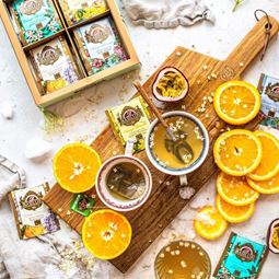 Vintage Blossoms Collection 1 grönt te svart te